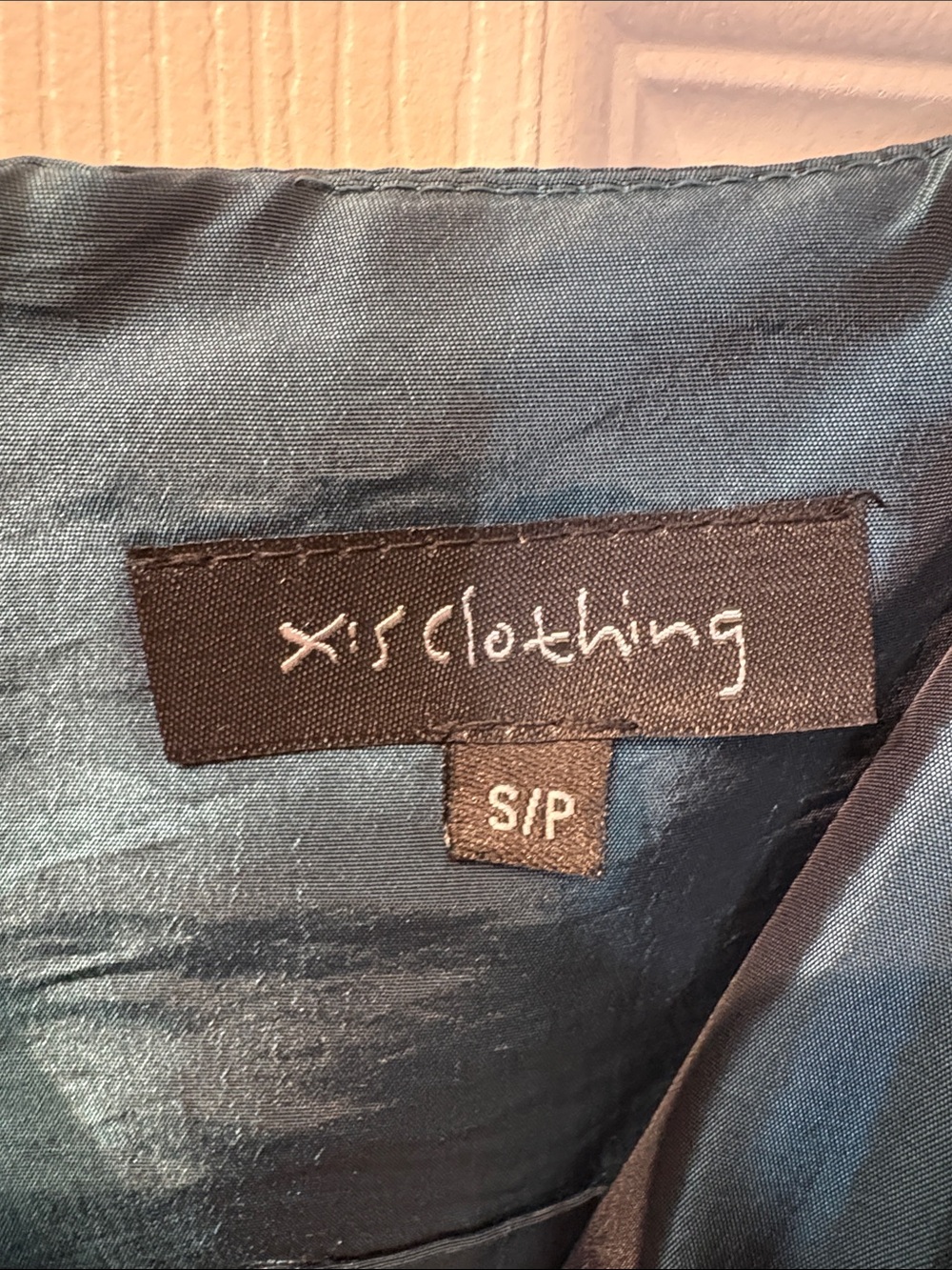 ⭐️ X:S Clothing Metallic Teal Cocktail Dress with Tulle Hem - size Small - Picture 5 of 13